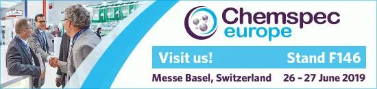 CHEMSPEC EUROPE Stand F146 MESSEL BASEL SWITZERLAND 26-27 JULY 2019